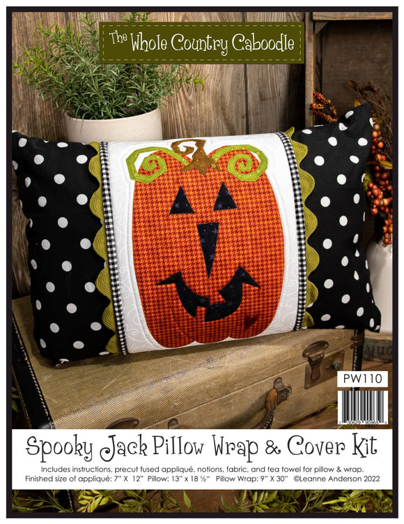 Spooky Jack Pillow and Wrap by The Whole Country Caboodle Pillow- Kit