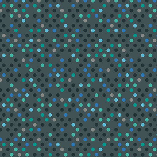 Dazzle Dots by Contemp Studio-Charcoal/Multi