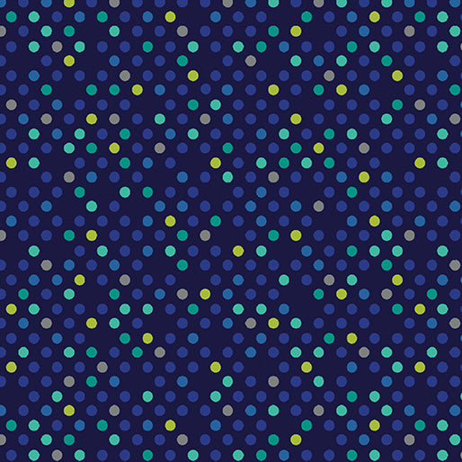 Dazzle Dots by Contemp Studio-Navy/Multi