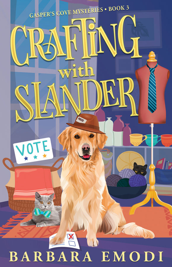 Crafting with Slander by Barbara Emodi-Gasper's Cove Mysteries- Book 3