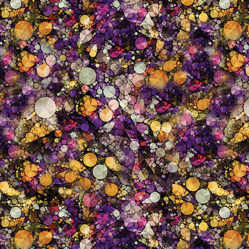 Cat Artistry by Peggy Collins for Benartex-38 Purple Multi