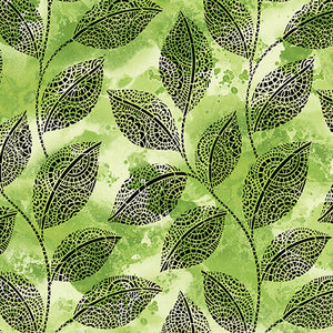 Go With The Flow by Ann Lauer for Benartex -43 Lime