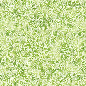 Go With The Flow by Ann Lauer for Benartex -45 medium lime