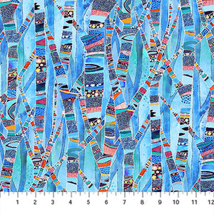 Freestyle by Northcott-Dark Blue Multi