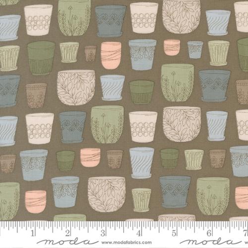 Potted by Kiley's Quilt Room for Moda - Charcoal