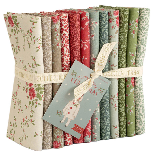 Tilda Merry Little Christmas 12 Pc. Fat 1/4 Bundle-Blenders