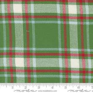 Classic Retro Holiday Toweling by Stacy Iest Hsu- Green Plaid