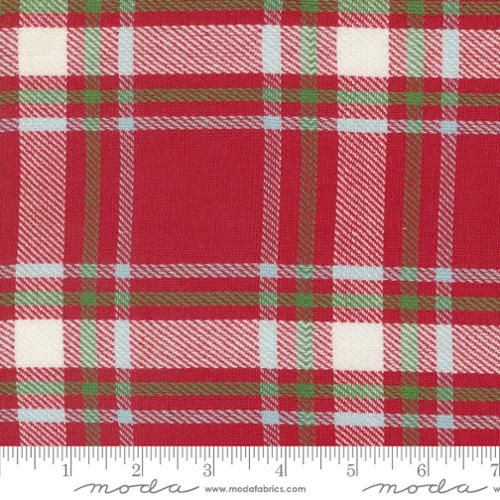 Classic Retro Holiday Toweling by Stacy Iest Hsu- Red Plaid