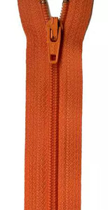 Zipper 14" size 3- Orange Peel