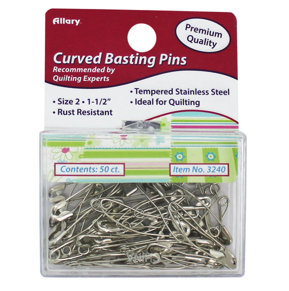Curved Basting Pins 1 1/2