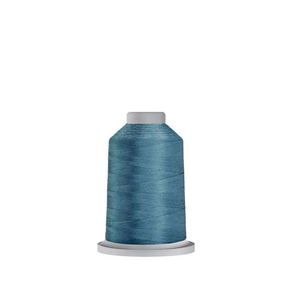 Glide 40wt Polyester 1,100yd Mini King Spool-Cerulean