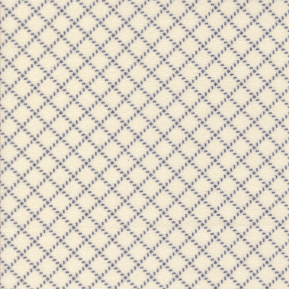 Prairie Gatherings Flannels by Primitive Gatherings for Moda-15F Porcelain/Indigo
