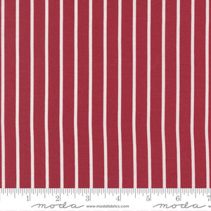 Christmas Eve by Lella Boutique for Moda-Cranberry Stripe
