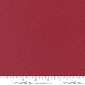 Christmas Eve by Lella Boutique for Moda-Cranberry Dot