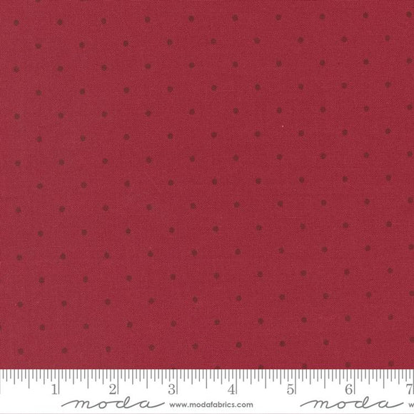 Christmas Eve by Lella Boutique for Moda-Cranberry Dot
