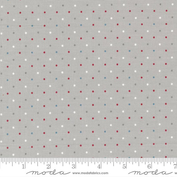 Old Glory by Lella Boutique for Moda-Silver Dots