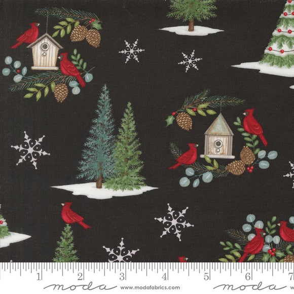 Winter Friends by Deb Strain for Moda - 30 Charcoal Black