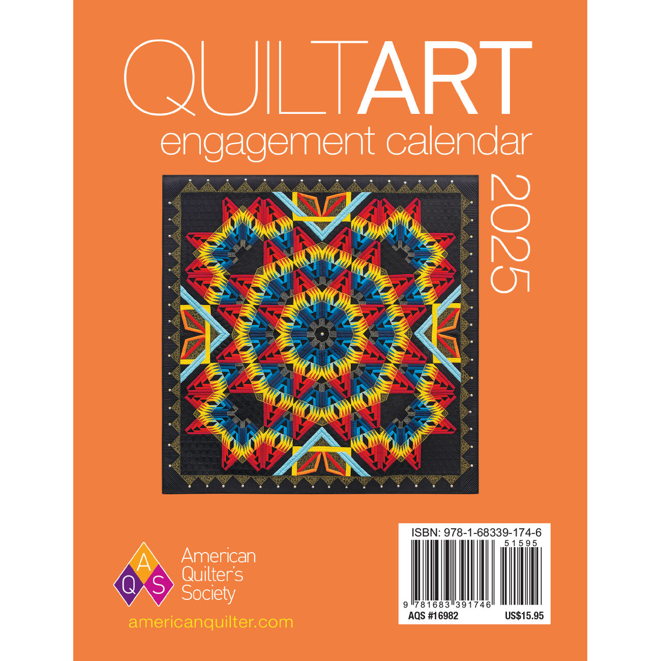 Quilt Art Engagement Calendar from AQS 2025 Threads That Bind Maxwell Quilt Calendar 2025