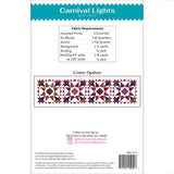 Carnival Lights Bedrunner by Leslie Ryan for Blooming Boldly- Pattern