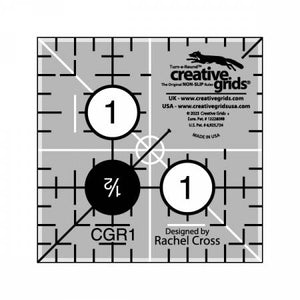 Creative Grids Non Slip 1 1/2" x 1 1/2" Ruler