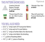 Aztec Diamond Table Runner by Krista Moser