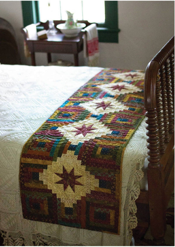 Log Cabin Nights Runner by Penny Haren for Cut Loose Press