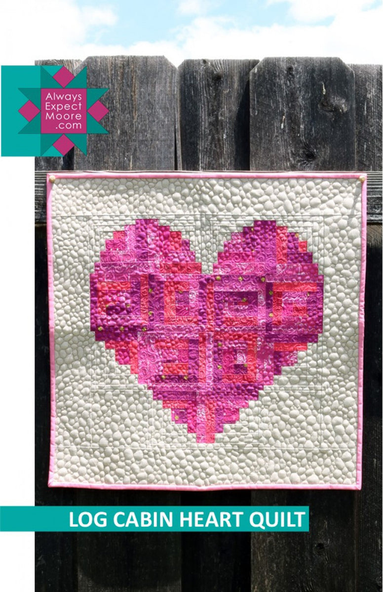 Log Cabin Heart-Pattern – Threads That Bind Maxwell