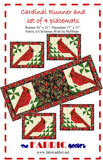 Cardinal Runner and 4 Place Mats from The Fabric Addict-Pattern