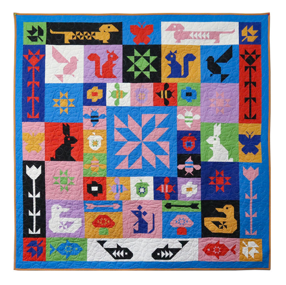 Folk Sampler Quilt Pattern by Art East Quilt Co.