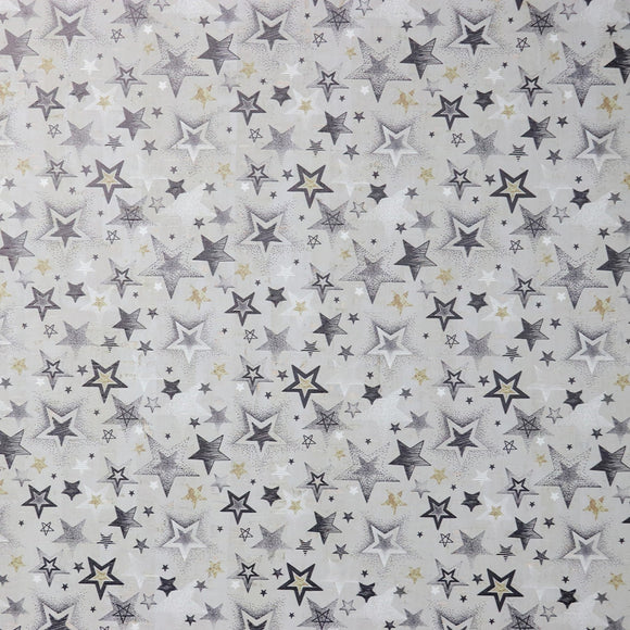 Sallie Tomato Cork-Celebration Stars  1/2 yard