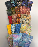 Bali Batiks New Colours 19pc. Fat 1/4 Bundle