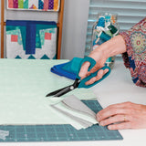Perfect Scissors Dark Teal 8-1/2in Bent Handle Micro-Serrated Non-Slip Blade from Karen K Buckley