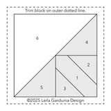 Scrappy 3" Triangle Foundation Paper by Leila Gardunia