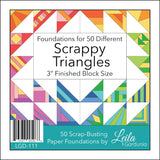 Scrappy 3" Triangle Foundation Paper by Leila Gardunia
