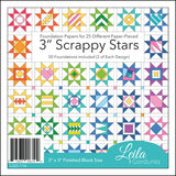 Scrappy 3" Stars Foundation Paper by Leila Gardunia