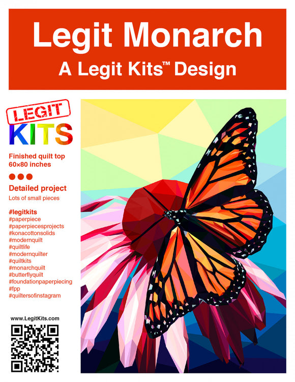 Monarch a Legit Kits Design-Foundation Paper Piecing Pattern