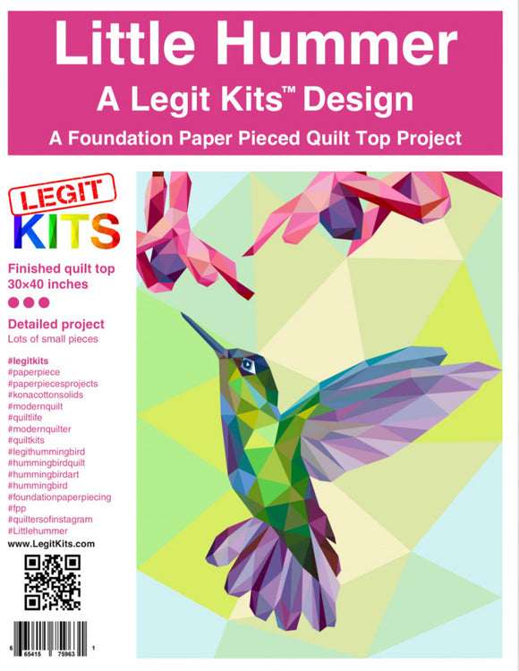 Little Hummer Legit Kits Design-Foundation Paper Piecing Pattern