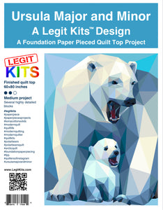 Ursula Major & Minor a Legit Kits Design-Foundation Paper Piecing Pattern