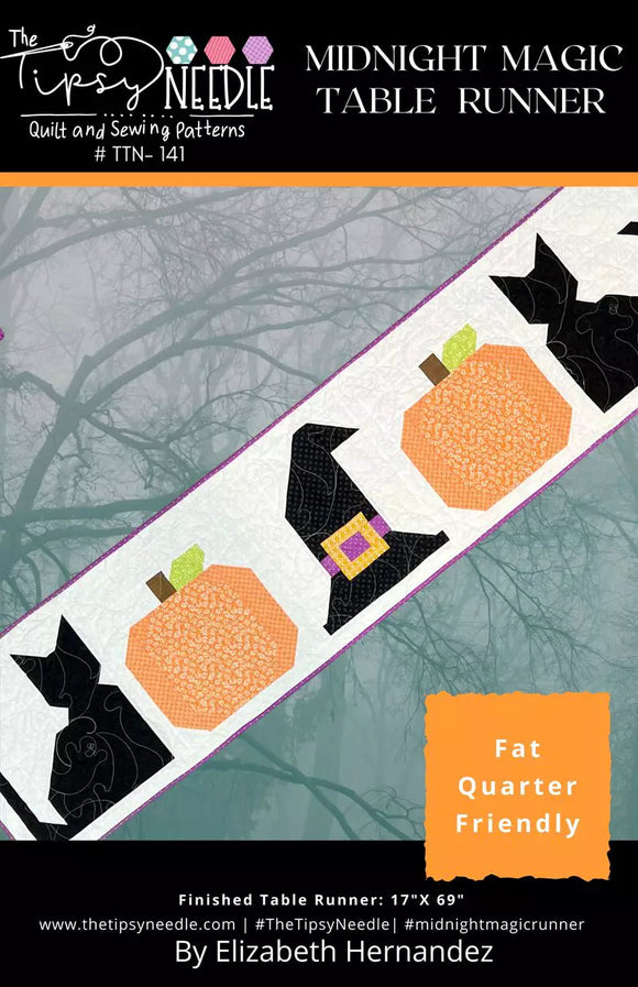 Midnight Magic Table Runner by The Tipsy Needle Designer-Pattern
