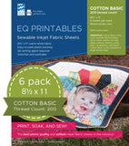 EQ Printables Inkjet Fabric Sheets