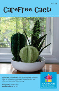 Carefree Cacti by Poorhouse Quilt Designs-Pattern