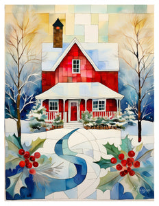 Front Porch Welcome Holiday Collection Greeting Card & Envelope