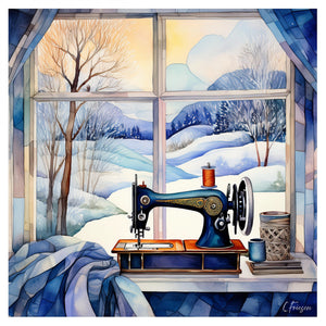 First Snow Day Quiltberry Farm’s Sewing Room Collection-Card & Envelope