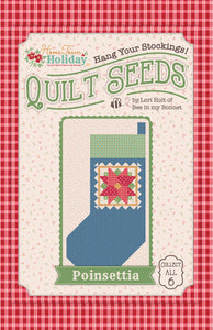 Lori Holt Quilt Seeds-Home Town Holiday Block 2 Poinsettia