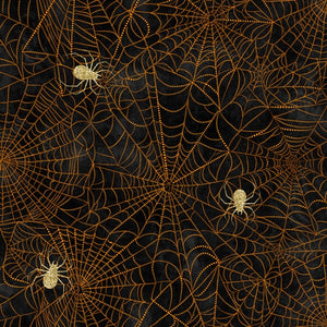 Happy Haunting by Hoffman- Black Spider Webs