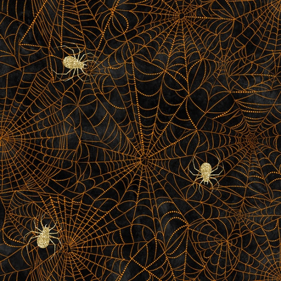 Happy Haunting by Hoffman- Black Spider Webs