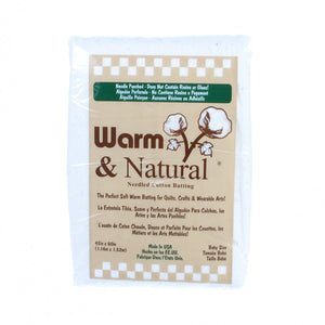 Warm & Natural 100% Cotton Batting-Baby 45" x 60"
