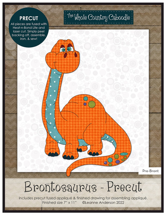 Brontosaurus-Precut Fused Applique Packs by The Whole Country Caboodle