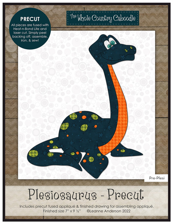 Plesiosaurus-Precut Fused Applique Packs by The Whole Country Caboodle