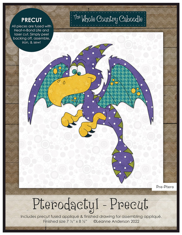 Pterodactyl-Precut Fused Applique Packs by The Whole Country Caboodle